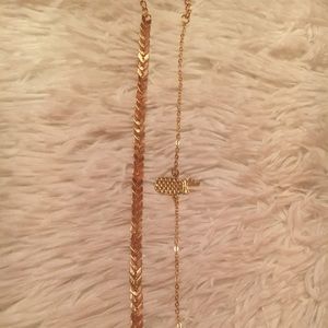 *BUNDLE* 2 gold anklets